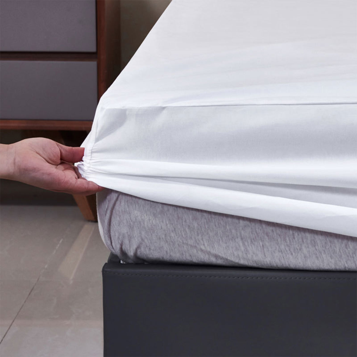 Waterproof Fitted Mattress Protector Bed Cover Sheet