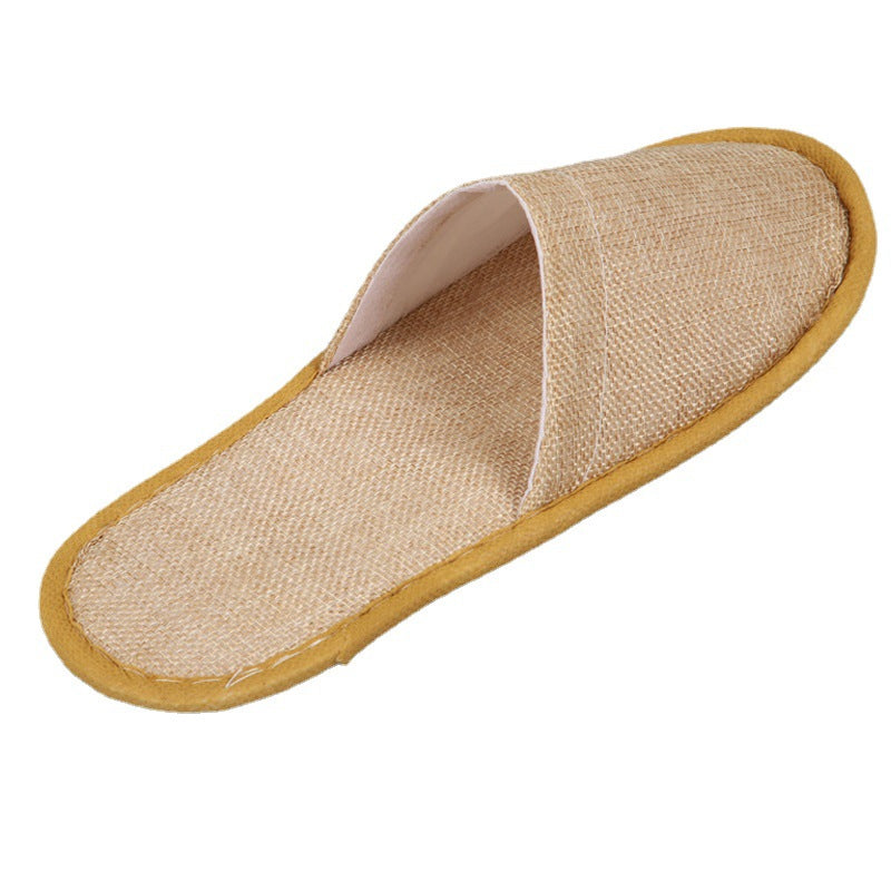 50 Pairs Closed Toe Disposable Slippers in White Grey Khaki