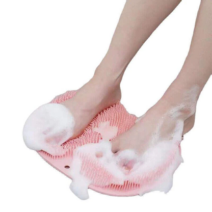 Shower Foot Scrubber Mat with Suction Cups for Exfoliating