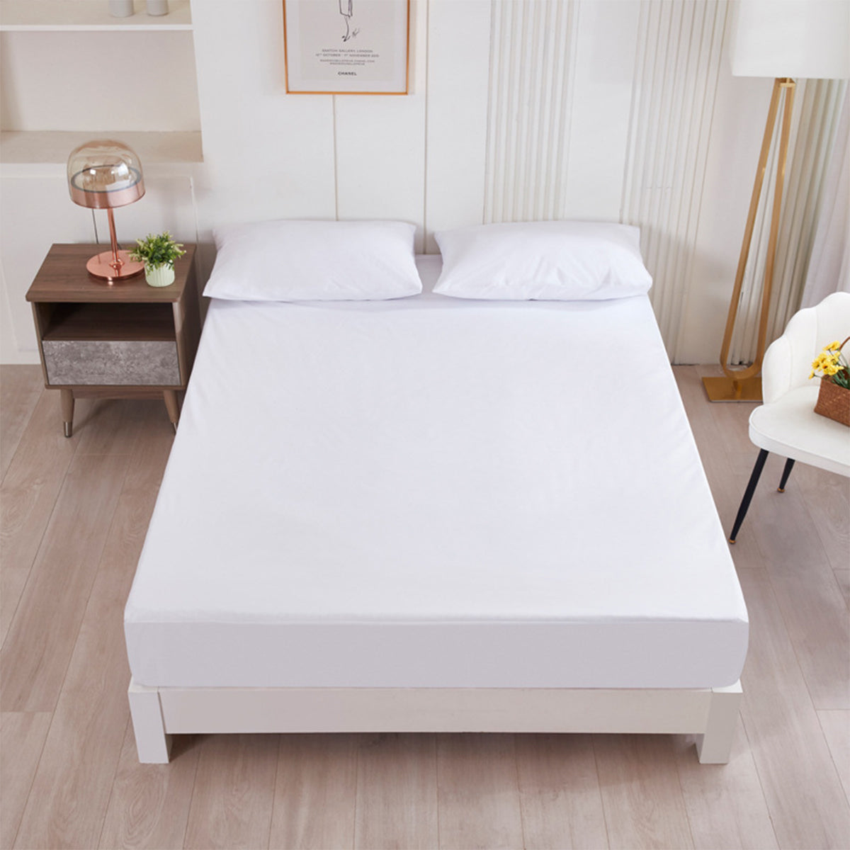 Waterproof Fitted Mattress Protector Bed Cover Sheet