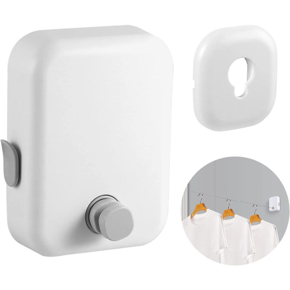 Retractable Stainless Steel Clothesline 4.3m Wall Mount