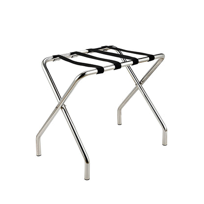 Hotel Foldable Stainless Steel Luggage Rack with Anti Slip Straps