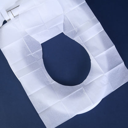 50pcs Flushable Toilet Seat Pads Water Soluble Travel