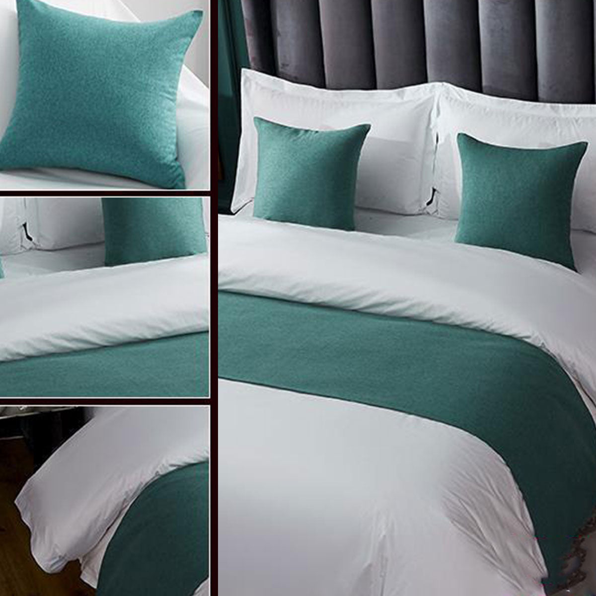 Luxury Hotel Bedding Set Bed End Towel Pillow Cover for Bedroom and Hotels