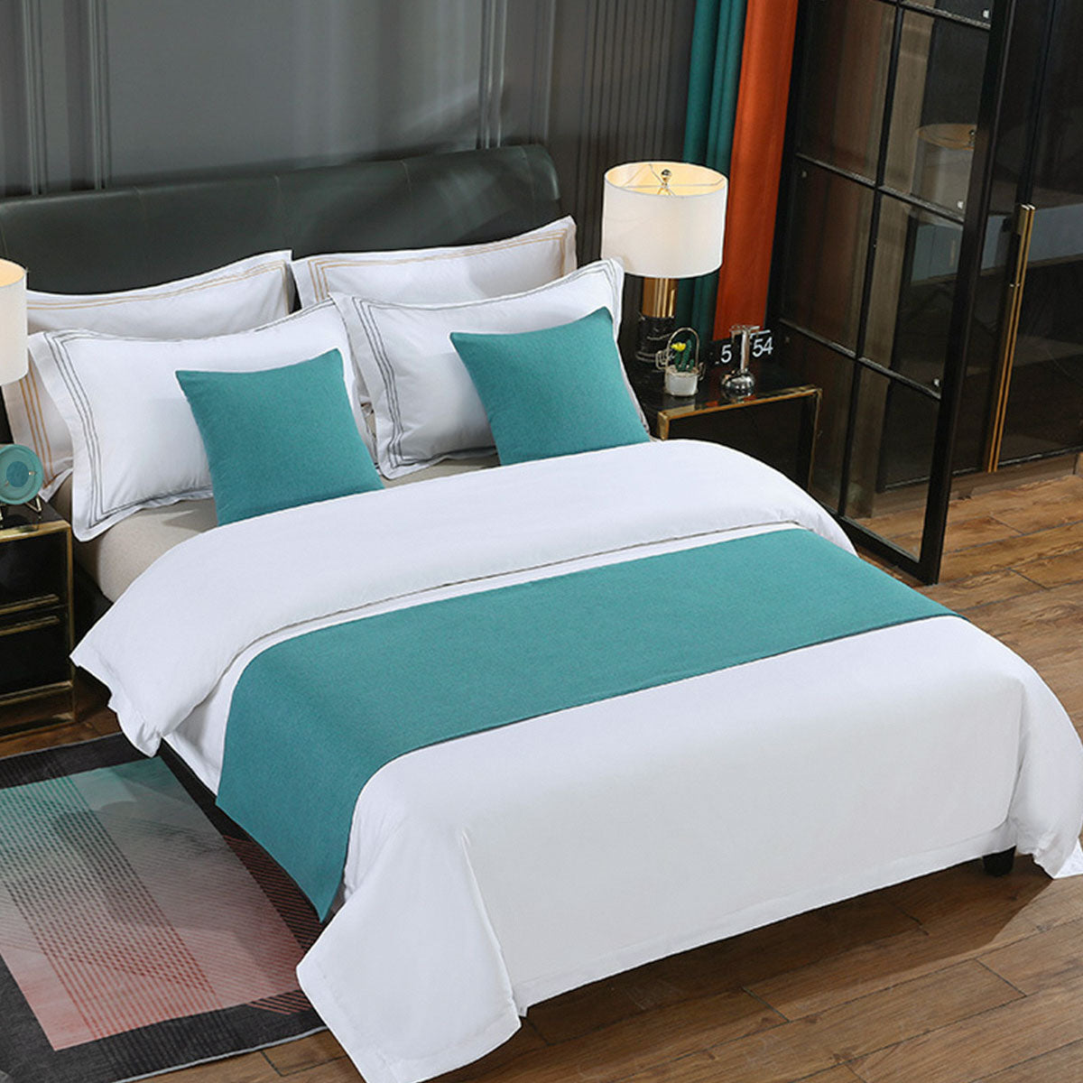Luxury Hotel Bedding Set Bed End Towel Pillow Cover for Bedroom and Hotels