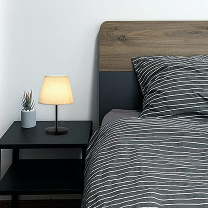 Modern Table Lamp with Pull Chain for Hotel Bedside Reading Light