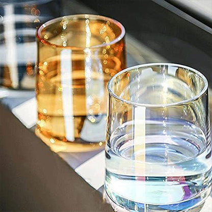 2Pcs Hotel Household Glass Toothwash Cups Set