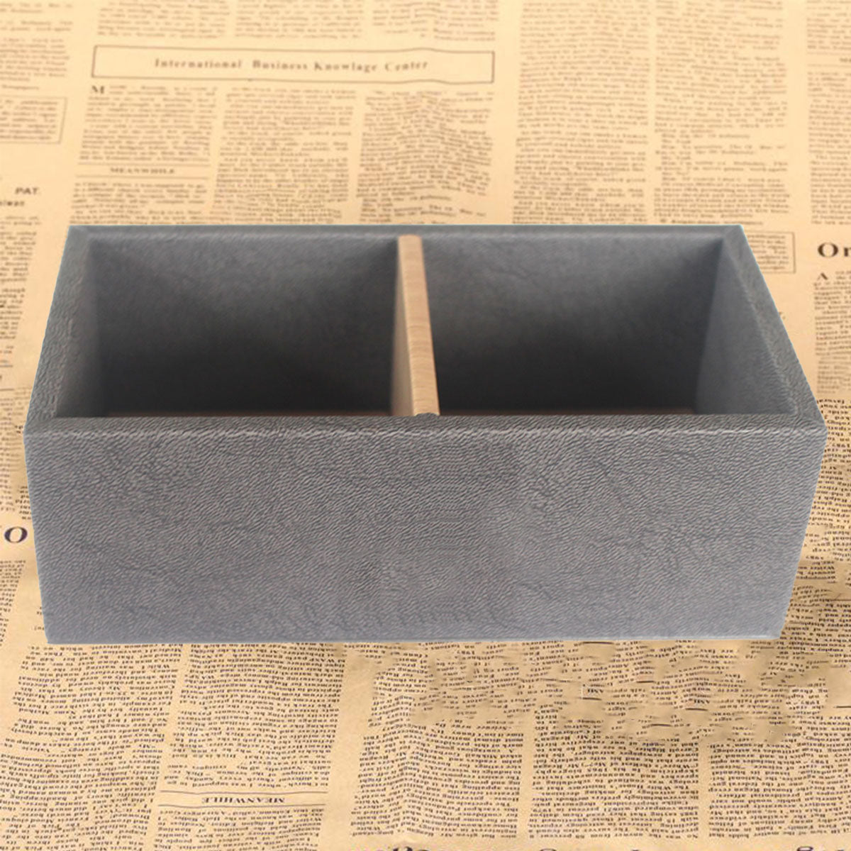 Double Compartment Tea Caddy for Hotel Rooms Tea Bags and Sugar