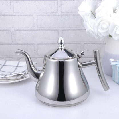 Thickened Stainless Steel Teapot Kettle With Strainer for Hotel Service