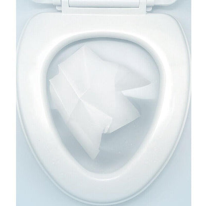 50pcs Toilet Seat Paper Covers Disposable Sanitary Travel Biodegradable Hygienic - Aimall