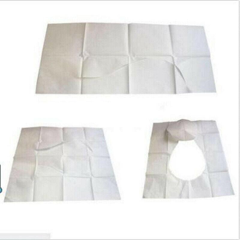 50pcs Toilet Seat Paper Covers Disposable Sanitary Travel Biodegradable Hygienic - Aimall