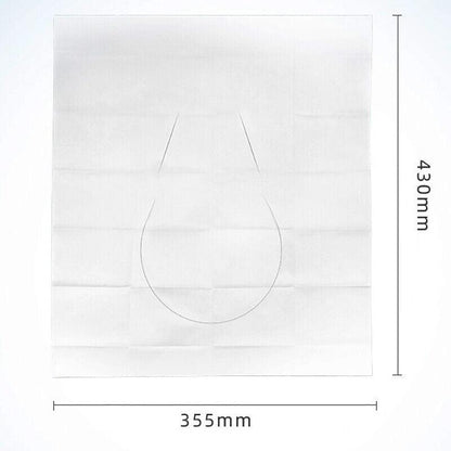 50pcs Toilet Seat Paper Covers Disposable Sanitary Travel Biodegradable Hygienic - Aimall