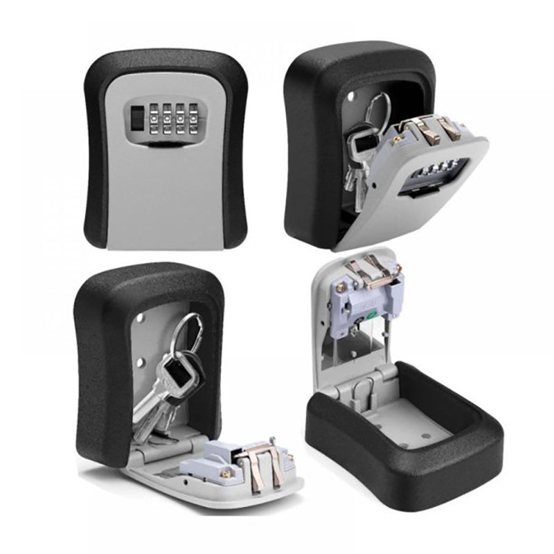 Wall Mounted Steel Key Box with 4 Digit Combination Lock