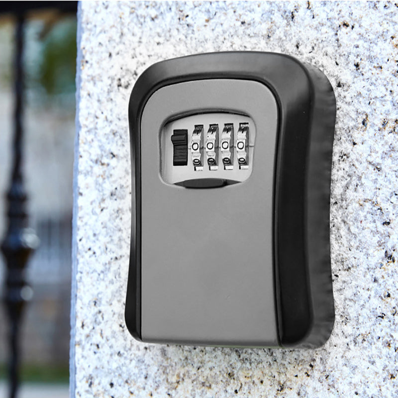 Wall Mounted Steel Key Box with 4 Digit Combination Lock