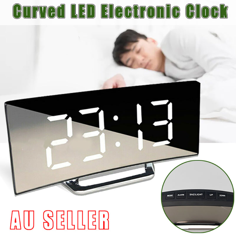 LED Digital Alarm Clock with Snooze and USB Power for Bedside