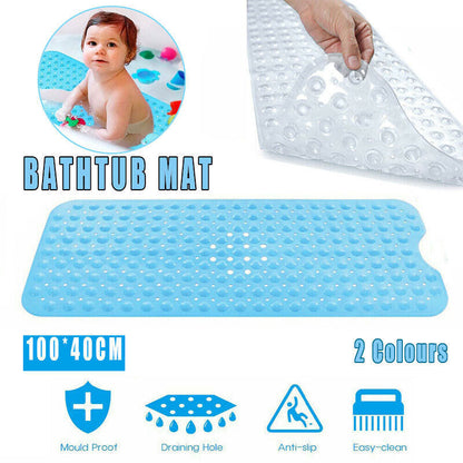 Extra Large Non Slip Bath Mat 100 x 40cm for Kids