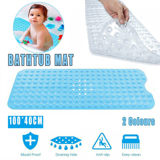 Extra Large Non Slip Bath Mat 100 x 40cm for Kids