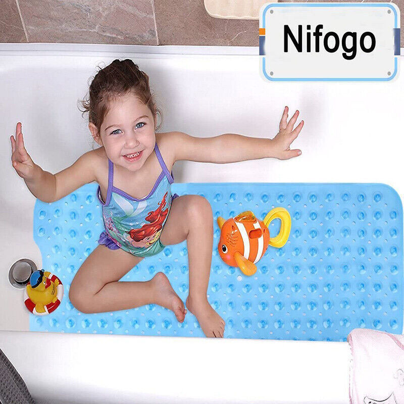 Extra Large Non Slip Bath Mat 100 x 40cm for Kids