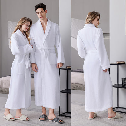 Cotton Bathrobe Quick Dry Absorbent Comfortable for Home Hotel Use