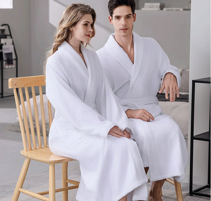 Cotton Bathrobe Quick Dry Absorbent Comfortable for Home Hotel Use