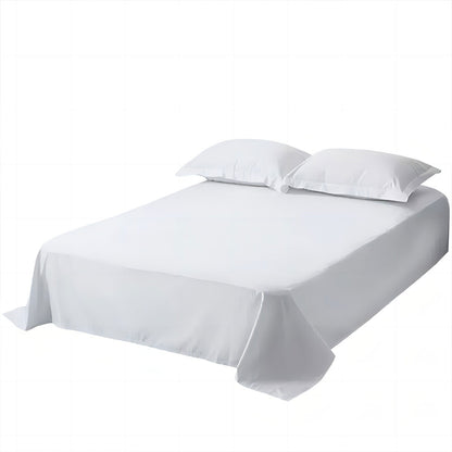 Hotel Quality White Bed Sheets Soft Microfiber Bedding for Home or Motel