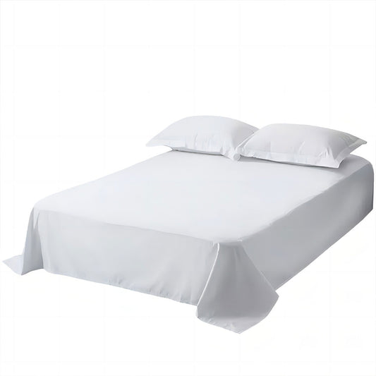 Hotel Quality White Bed Sheets Soft Microfiber Bedding for Home or Motel