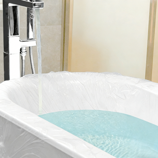 30pcs Disposable Bath Liners Waterproof Film for Hotels