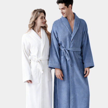 Cotton Bathrobe Quick Dry Absorbent Comfortable for Home Hotel Use