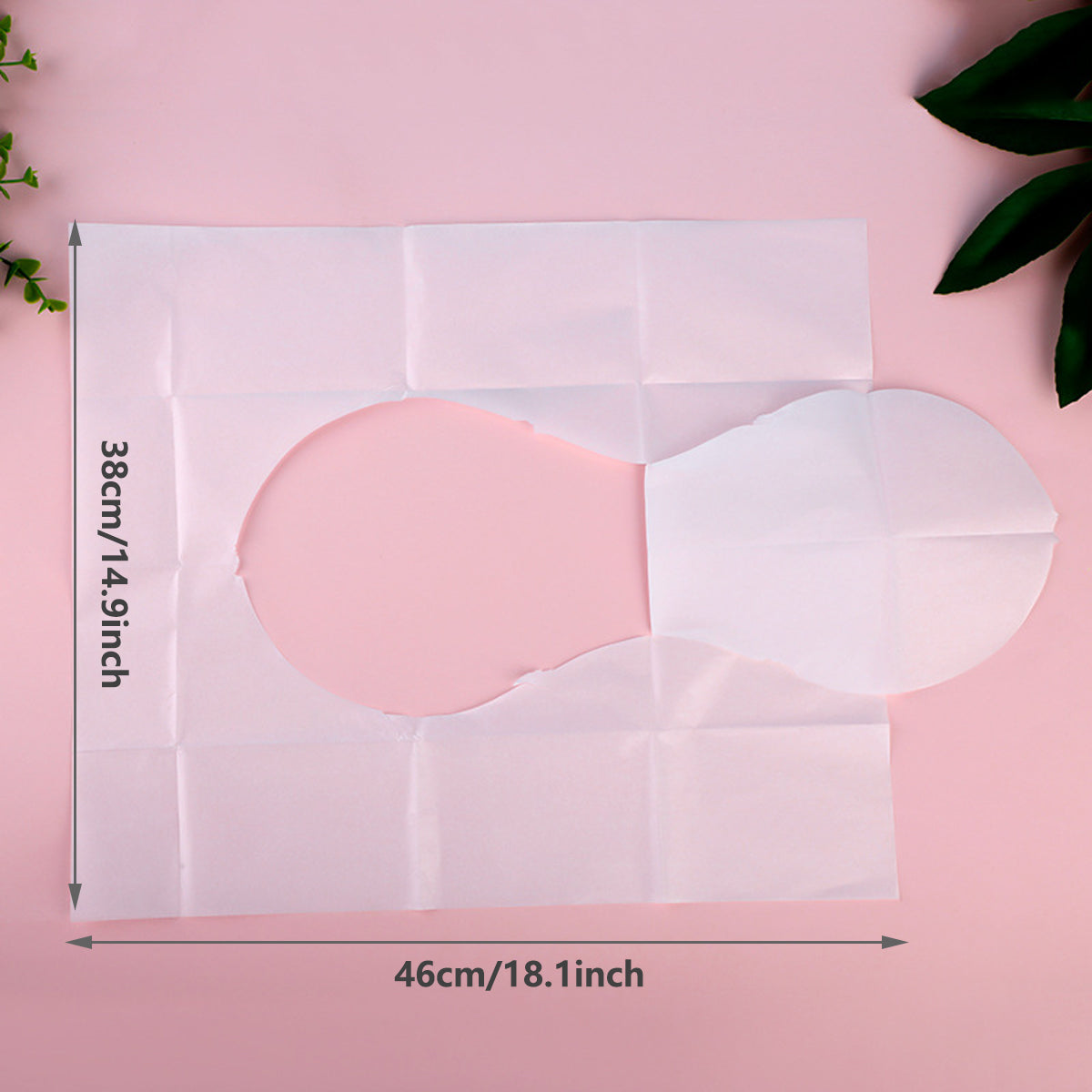 50pcs Flushable Toilet Seat Pads Water Soluble Travel