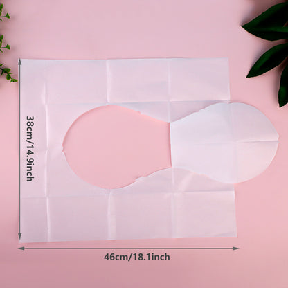 50pcs Flushable Toilet Seat Pads Water Soluble Travel