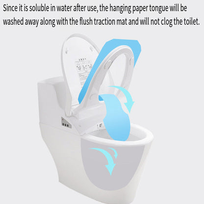 2PCS Travel Disposable Toilet Seat Covers Soluble Paper for Hotel Household