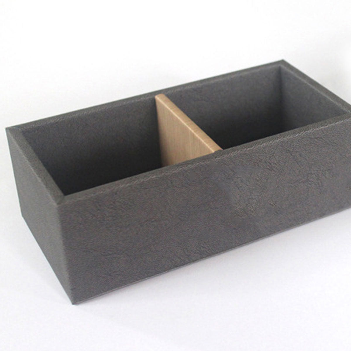 Double Compartment Tea Caddy for Hotel Rooms Tea Bags and Sugar