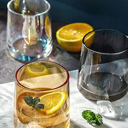 2Pcs Hotel Household Glass Toothwash Cups Set