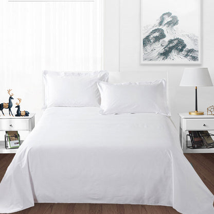 Hotel Quality White Bed Sheets Soft Microfiber Bedding for Home or Motel