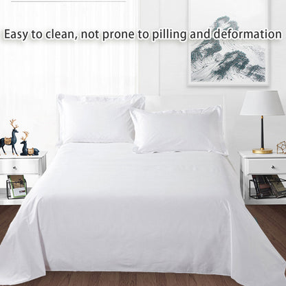 Hotel Quality White Bed Sheets Soft Microfiber Bedding for Home or Motel