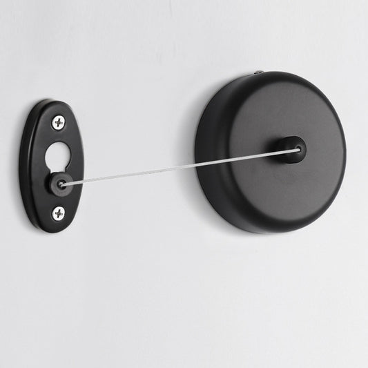 Black Retractable Clothesline Wall Mounted for Bathroom and Balcony