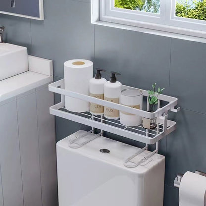 Wall Mounted Steel Bathroom Storage Rack Over The Toilet