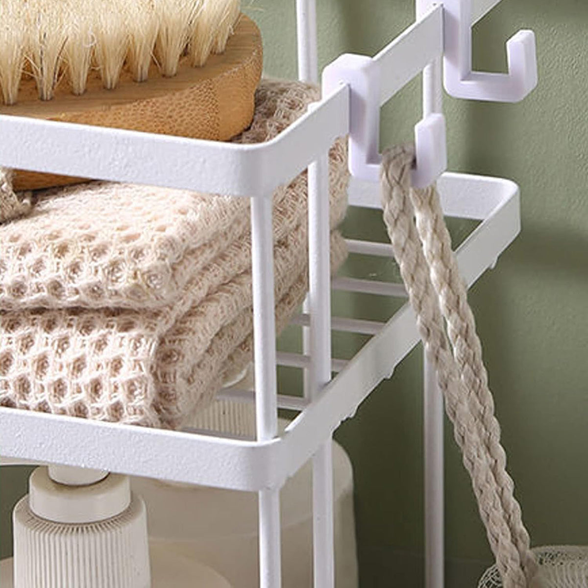 Wall Mounted Steel Bathroom Storage Rack Over The Toilet