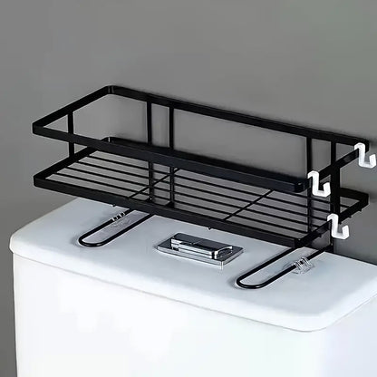 Wall Mounted Steel Bathroom Storage Rack Over The Toilet