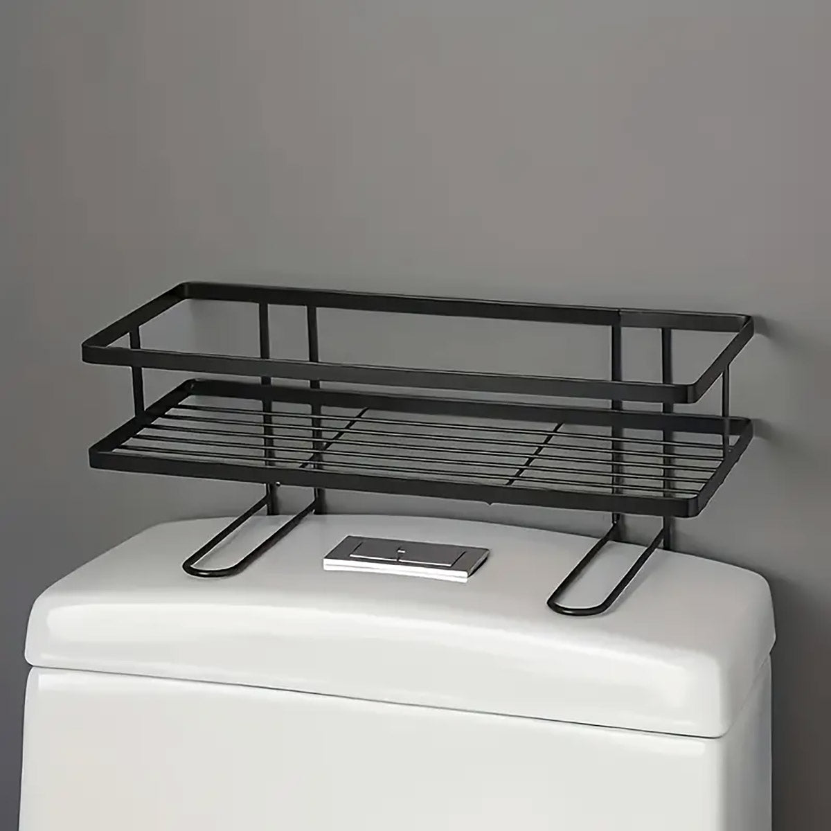 Wall Mounted Steel Bathroom Storage Rack Over The Toilet