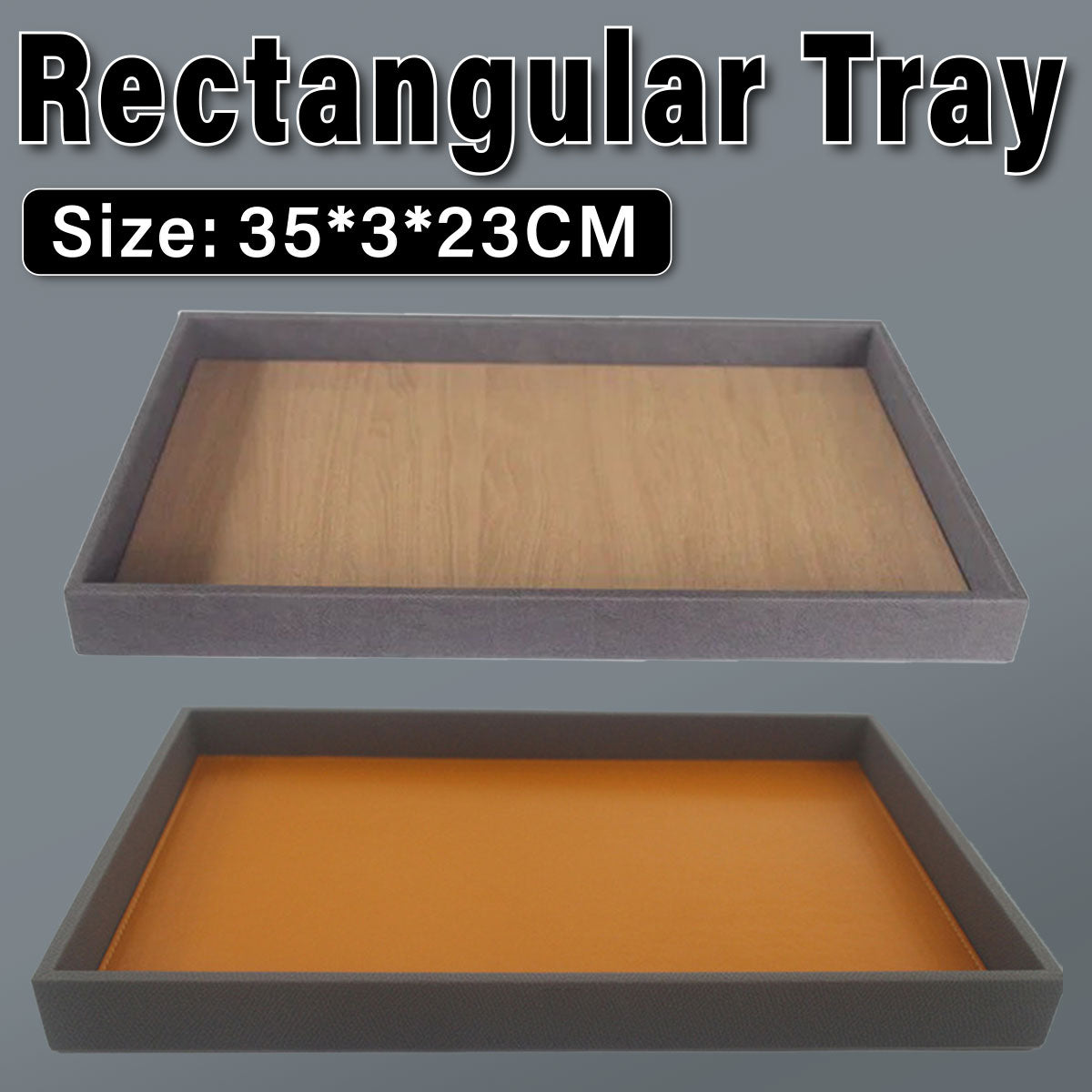 Rectangular Sundry Storage Tray for Hotel Room Essentials