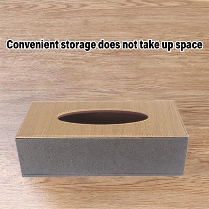 Leather Tissue Box Holder Organiser for Hotel Rooms and Offices