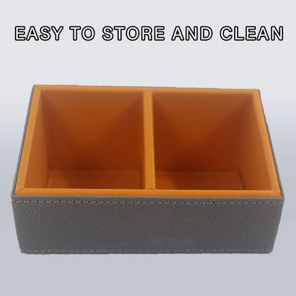Double Compartment Tea Caddy for Hotel Sugar And Tea Bags