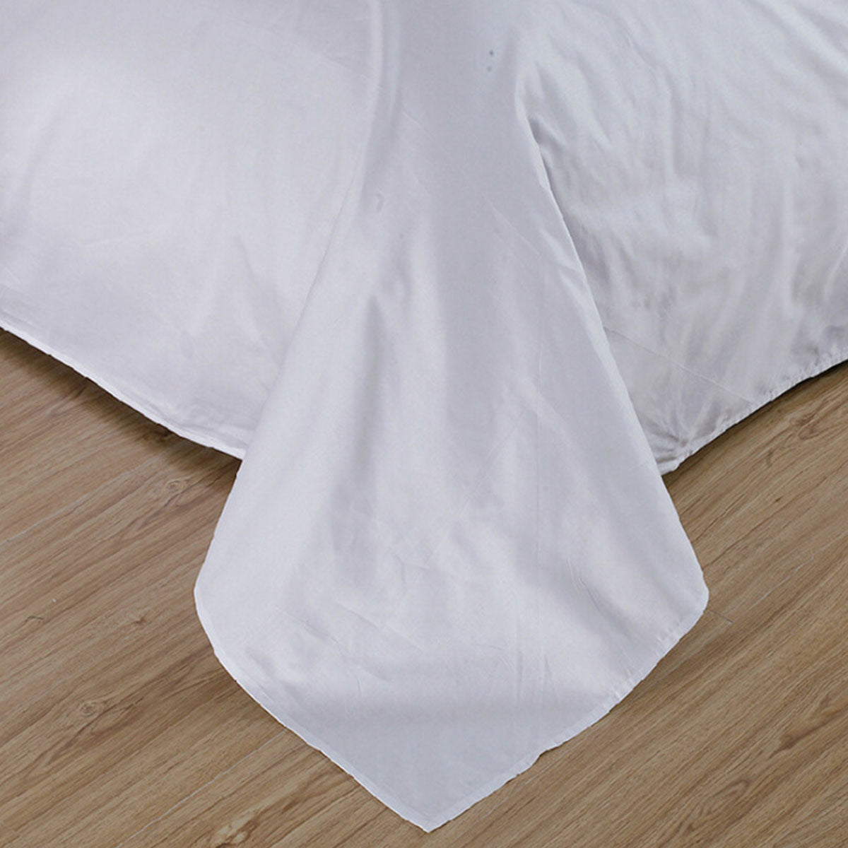 Hotel Quality White Bed Sheets Soft Microfiber Bedding for Home or Motel