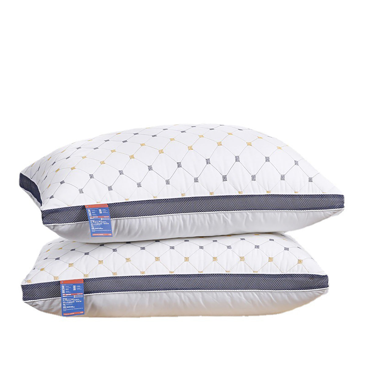 1-2PCS High Rebound Washable Hotel Polyester Bed Pillow