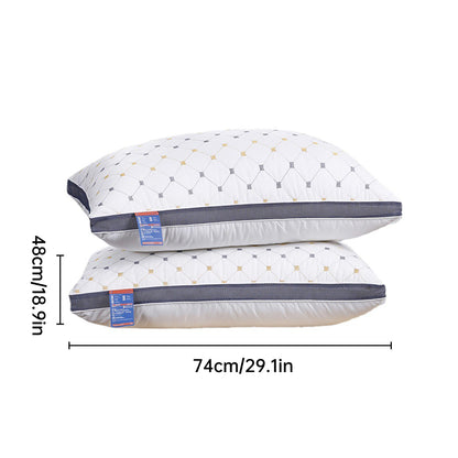 1-2PCS High Rebound Washable Hotel Polyester Bed Pillow