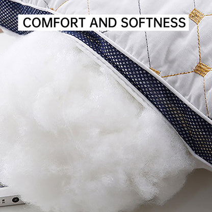 1-2PCS High Rebound Washable Hotel Polyester Bed Pillow