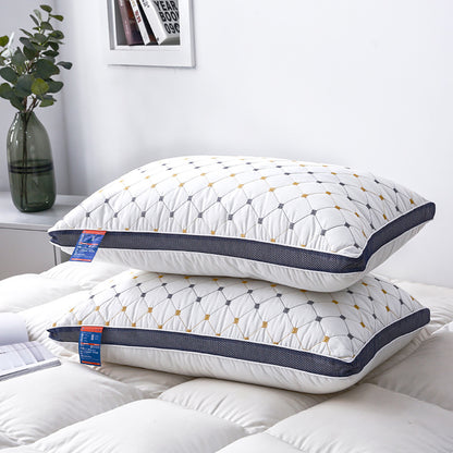 1-2PCS High Rebound Washable Hotel Polyester Bed Pillow