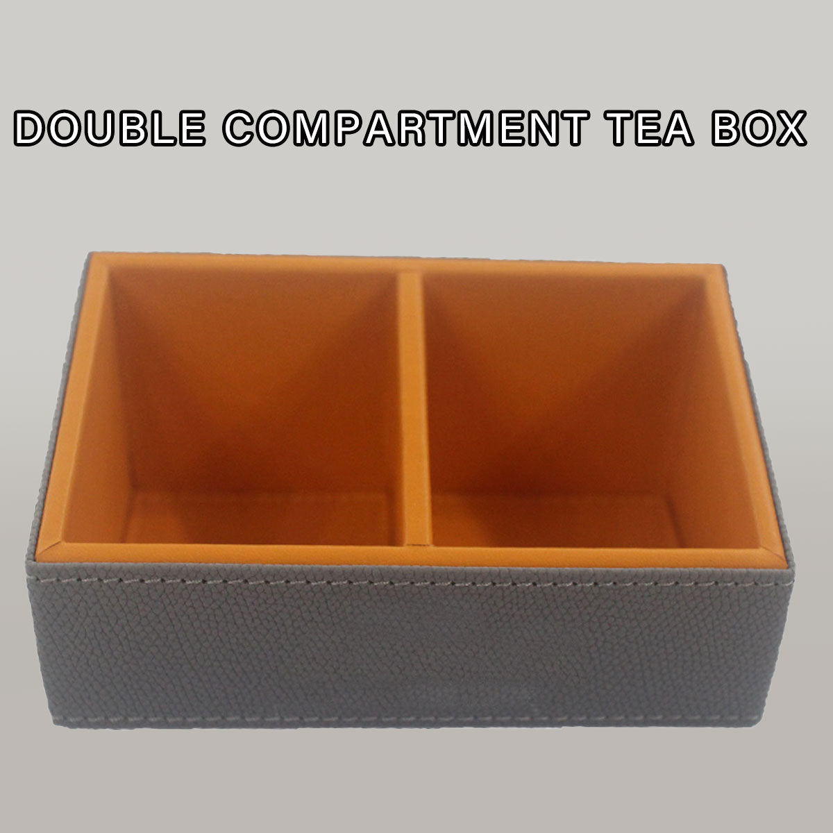 Double Compartment Tea Caddy for Hotel Sugar And Tea Bags