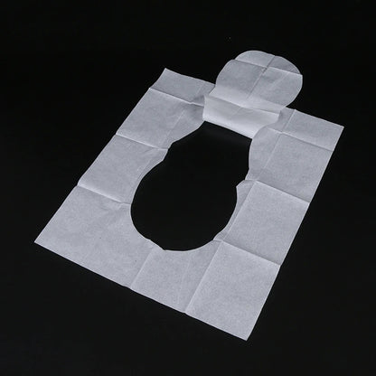 50pcs Flushable Toilet Seat Pads Water Soluble Travel